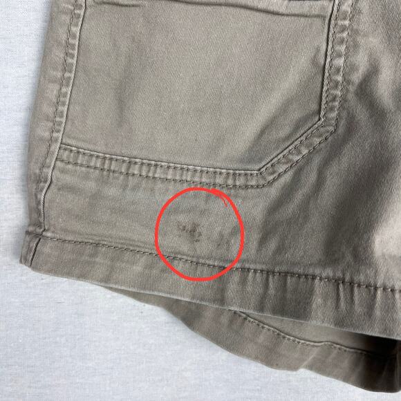 Vintage Union Bay Shorts Juniors Y2K Low Rise Micro Mini Khaki Grunge Granola - Picture 5 of 7